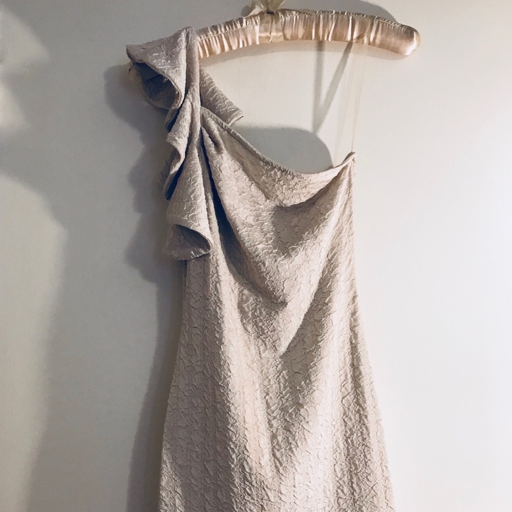 One shoulder tight mini dress